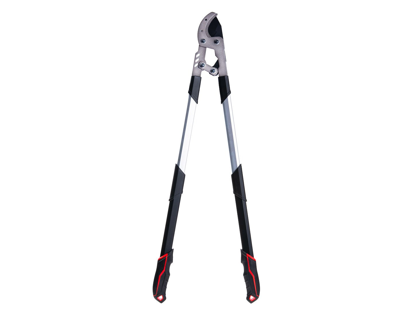 Foarfeca telescopica de gradina cu lama tip nicovala si angrenaj, 730 - 970 mm, 65 Mn, PTFE, Tvardy T07426