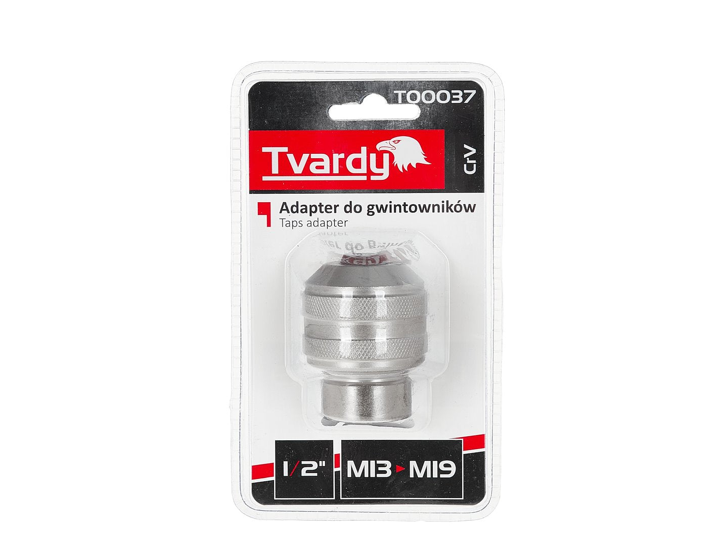 Adaptor pentru biti, 1 / 2", M13-M19, Cr-V, Tvardy T00037