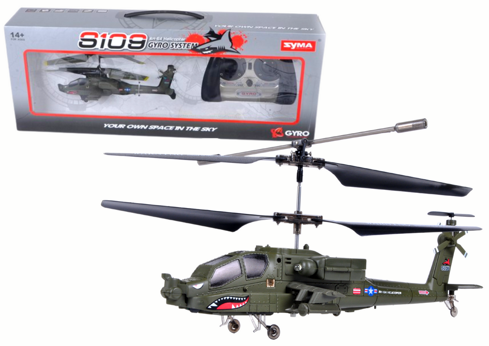 Elicopter cu telecomanda S109G SYMA RC, verde, Lean 14875