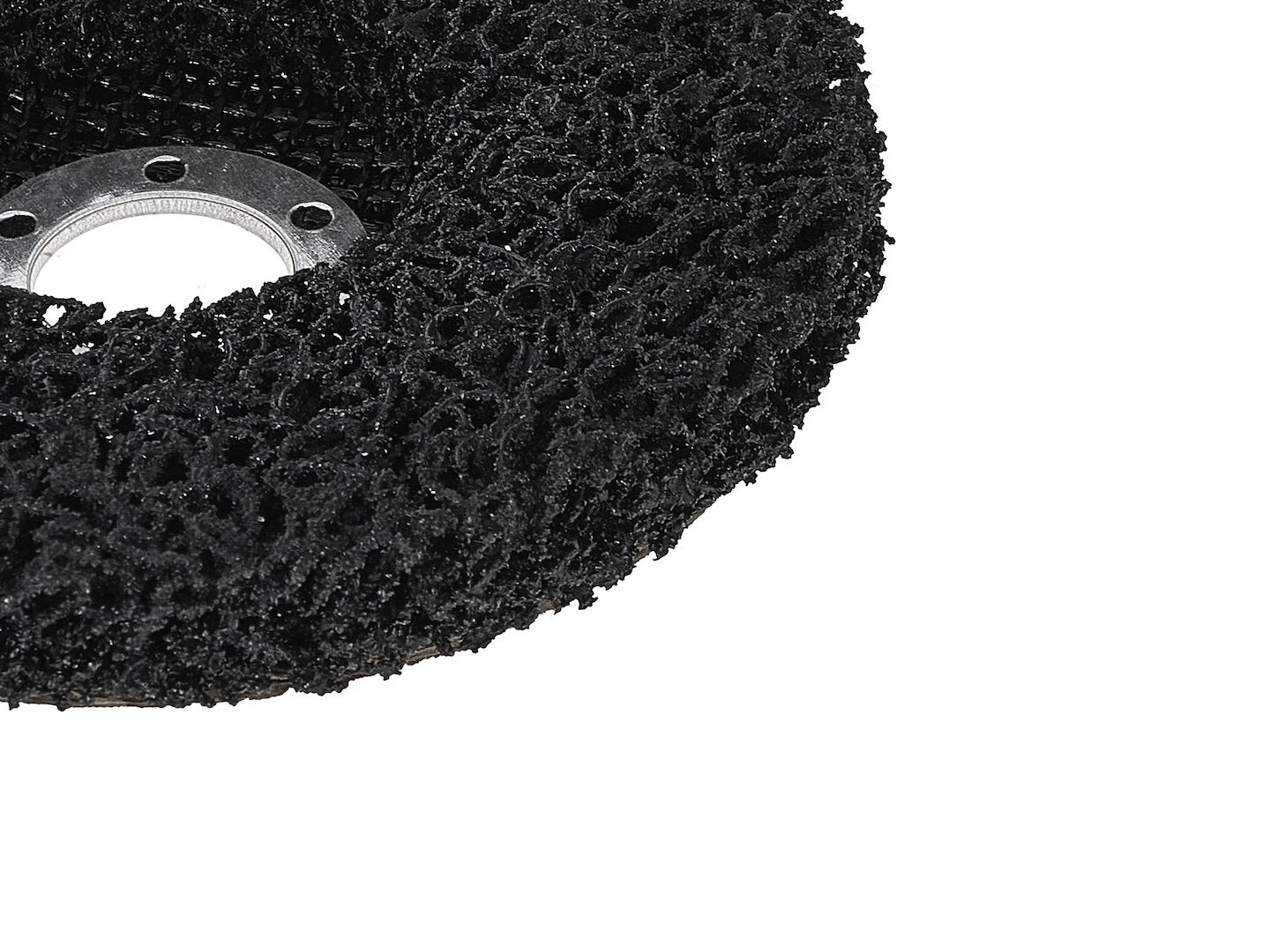 Set disc abraziv netesut pentru metal, 125 x 22.2 mm, negru, 5 bucati, Geko G00385A