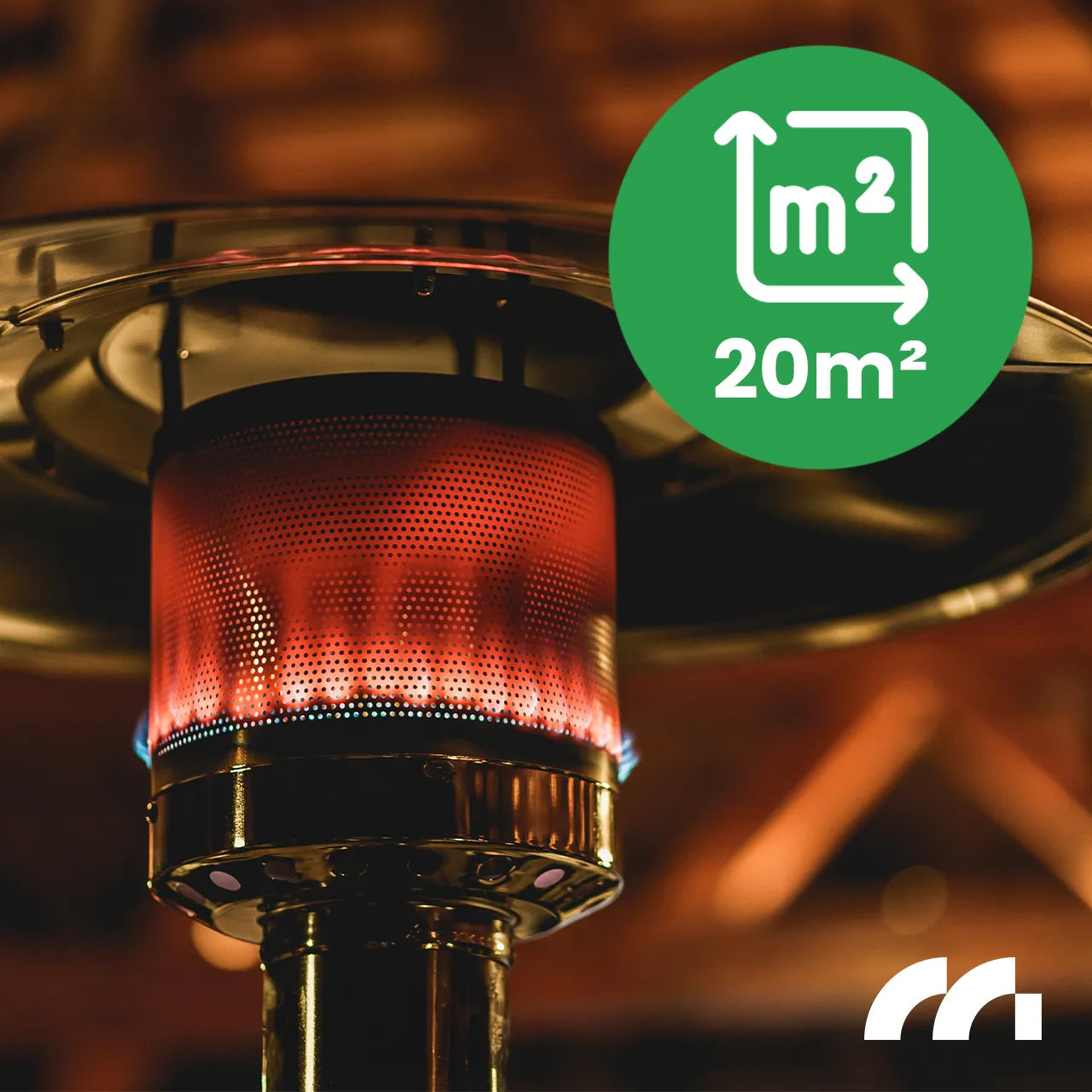 Incalzitor de terasa pe gaz Zone GH155, 13 kW, suprafata de incalzire 20m², MalTec 112706