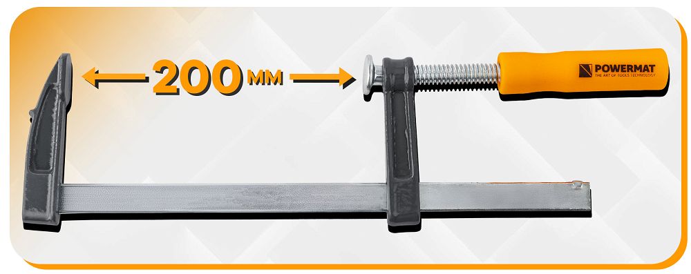 Clema de tamplarie PM-SSS-8T, 200 x 50 mm, Powermat PM1368