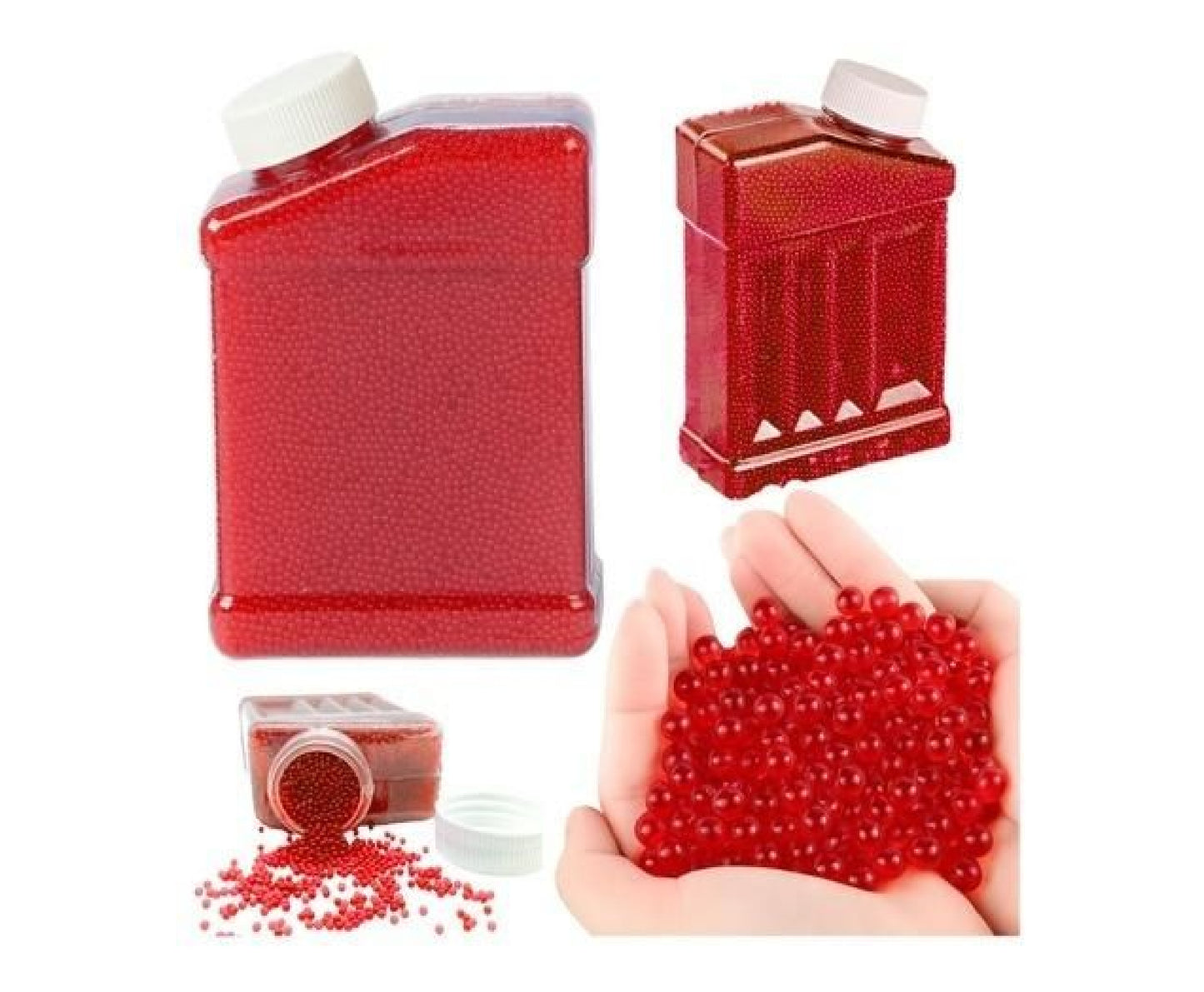 Set 20000 bile hidrogel pentru pistoale, 7-8 mm, rosu, Lean 28726