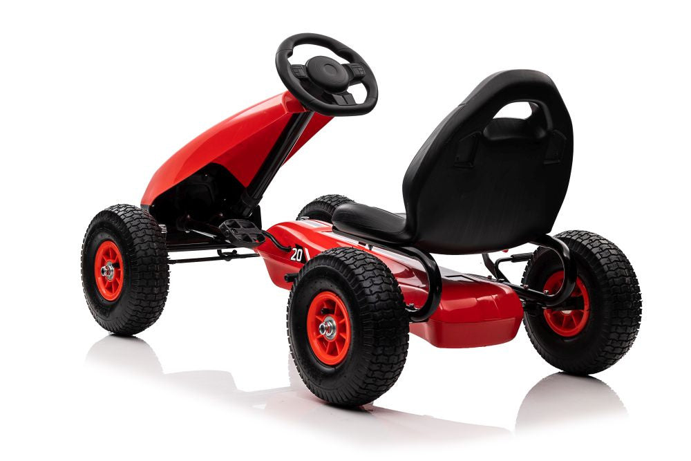 Kart cu pedale G208, rosu, Lean 11908