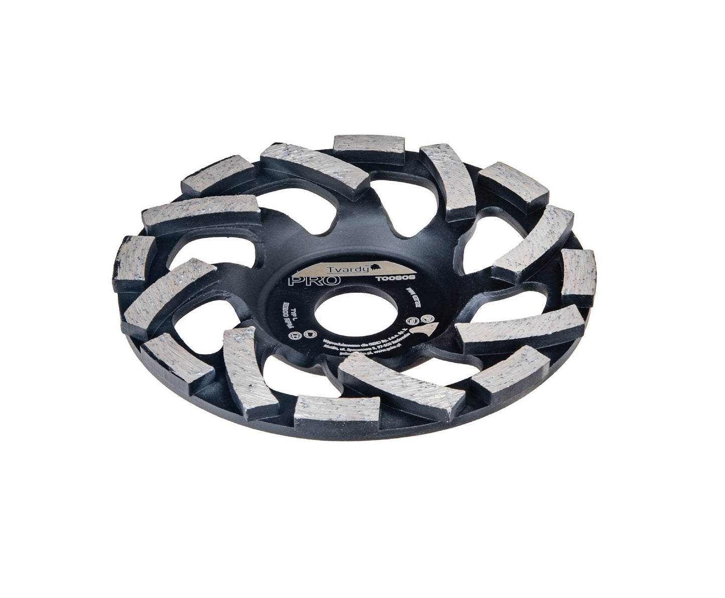Disc diamantat segmentat tip L Profi, 125x5x22.23mm, Tvardy T00808