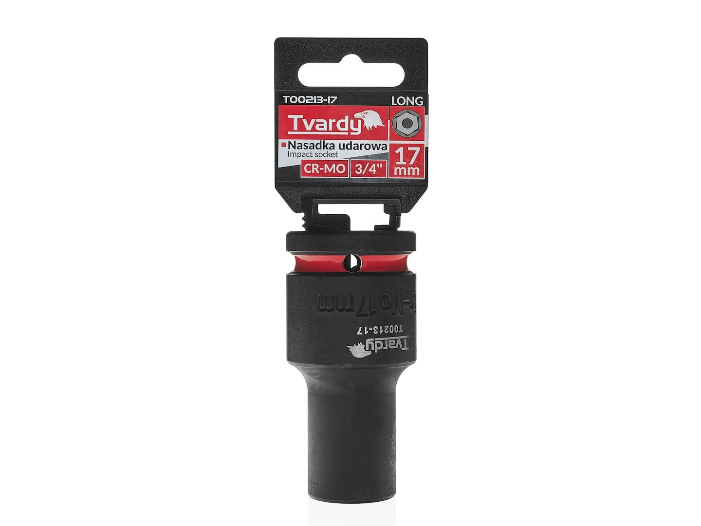 Cheie tubulara de impact in 6 puncte 3 / 4", 17 mm, Cr-Mo, Tvardy T00213-17