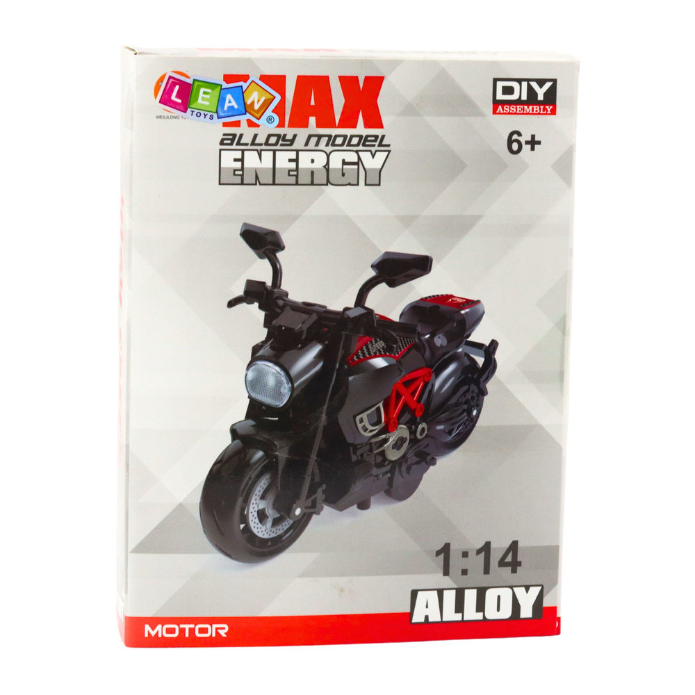 Motocicleta de jucarie 1:14, set de asamblare, 24.5 x 18.5 x 5 cm, Lean 23166