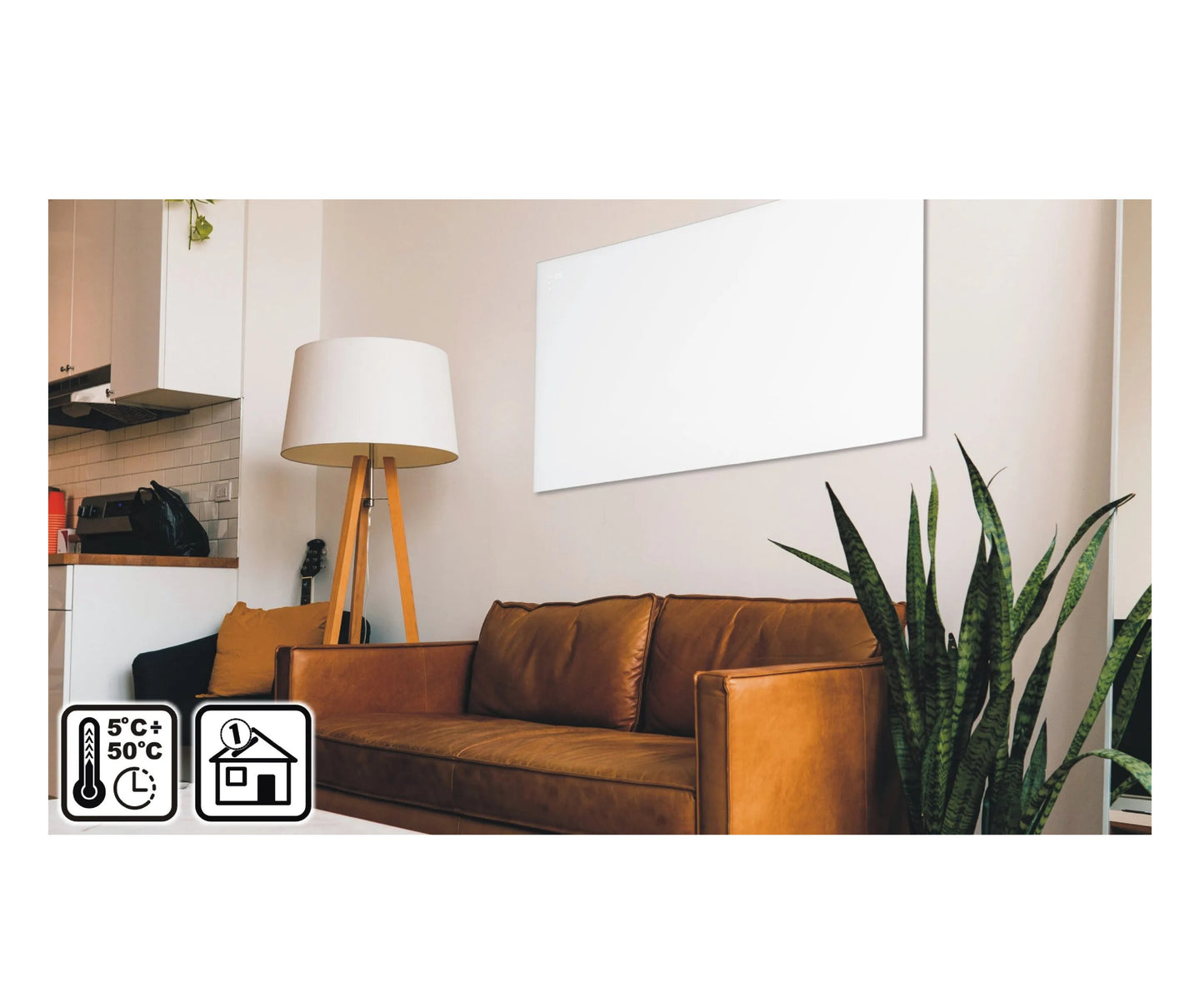 Panou de incalzire Wertberg IR 9.50, control Wi-fi, 480 W, Harder HD1013