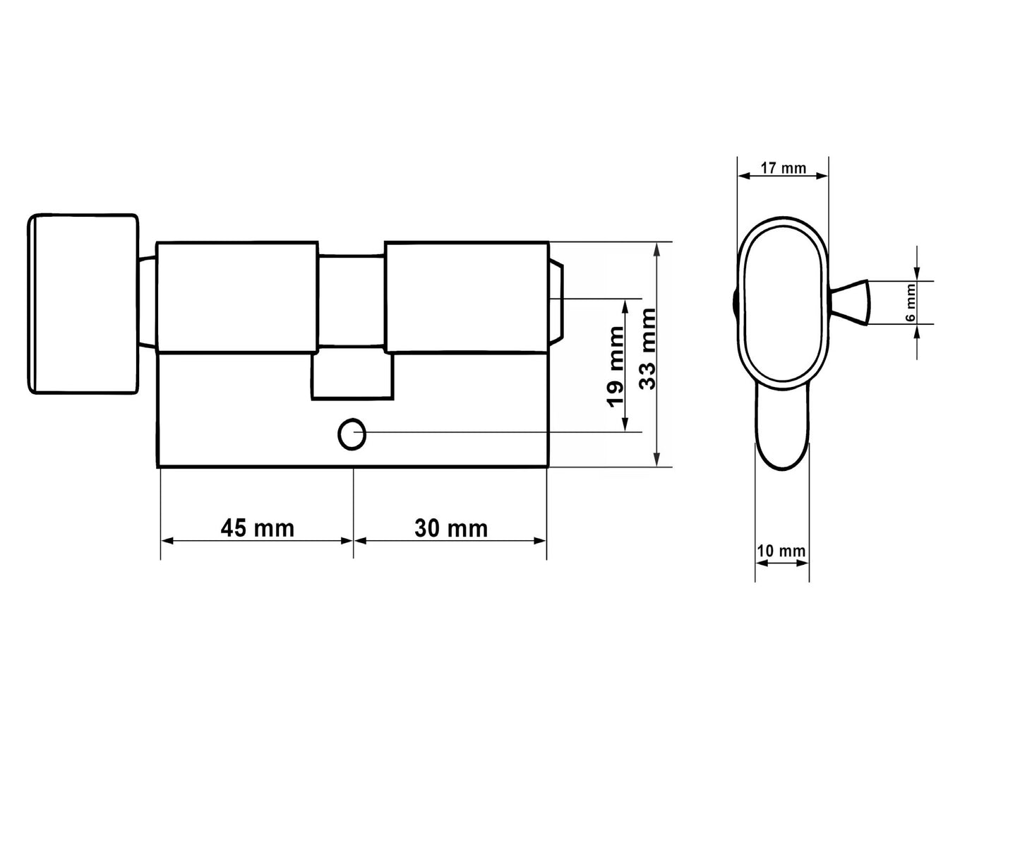 Butuc aluminiu, 30/45g, Keltin K02706
