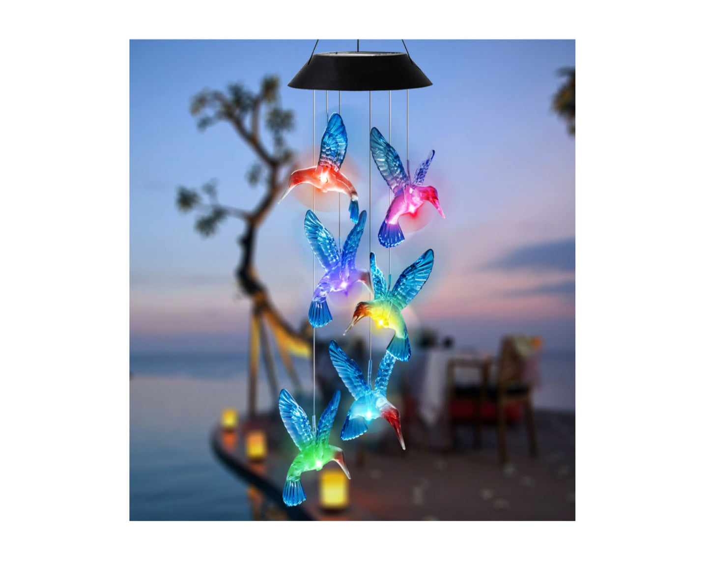 Lampa solara Colibri, 53 x 12.5 cm, multicolor, Lean 20681
