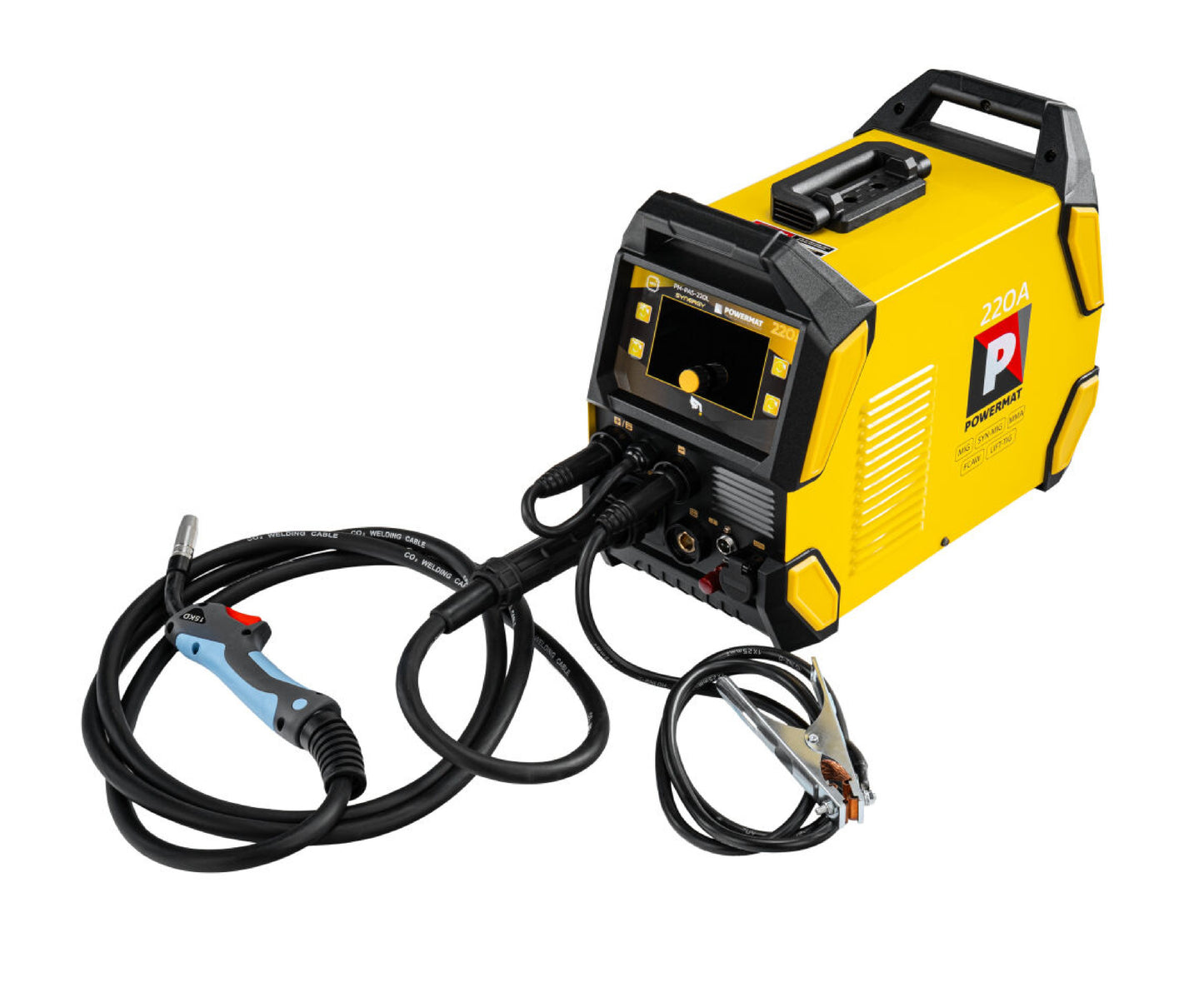 Aparat de sudura tip invertor migomat PM-PAS-220L, afisaj LCD, 220 A, Powermat PM1671