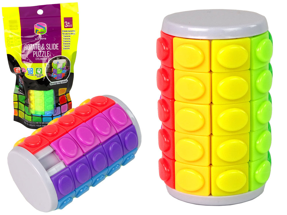 Joc de puzzle rotativ logic, multicolor, Lean 15197