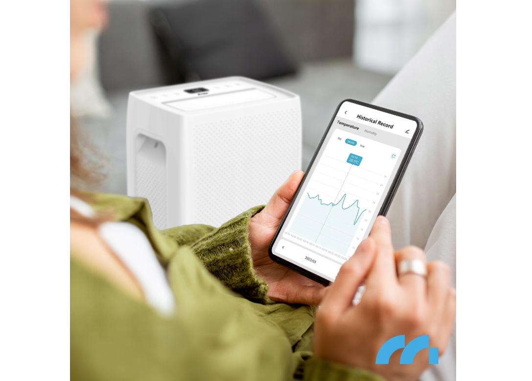 Dezumidificator cu functie de purificare a aerului DH-20330A, 20 l / 24 h, functie Wi-Fi, MalTec 111784