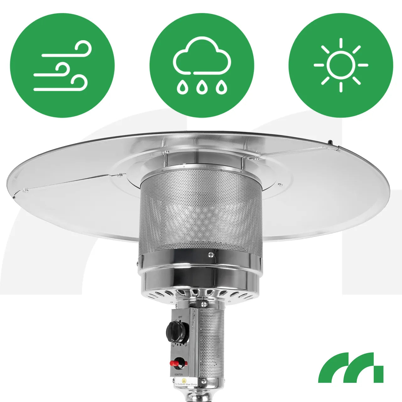 Incalzitor de terasa pe gaz Zone GH155-SS, 13 kW, MalTec 112767