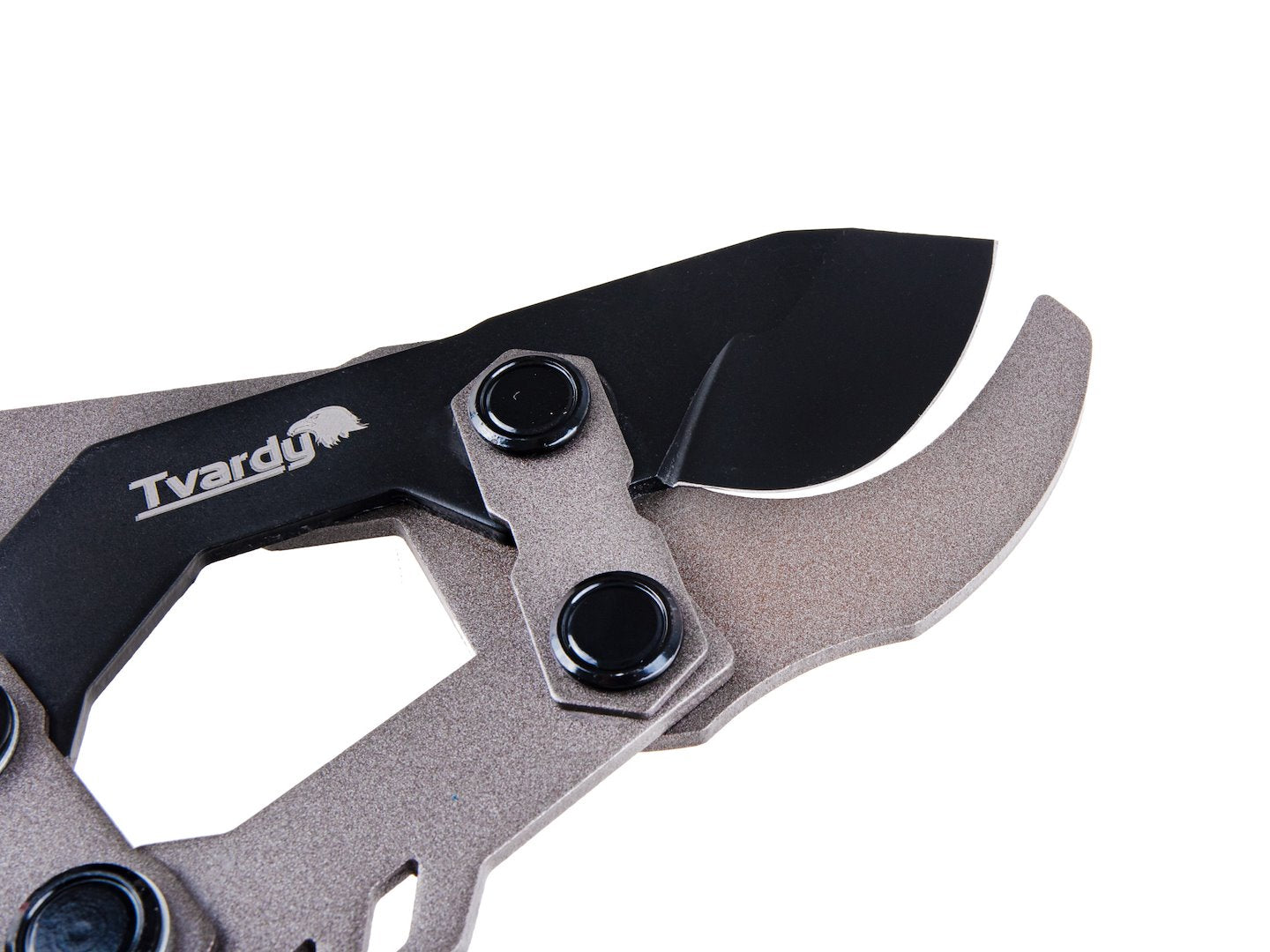 Foarfeca de gradina cu lama transversala si angrenaj, 790 mm, 65 Mn, PTFE, Tvardy T07417