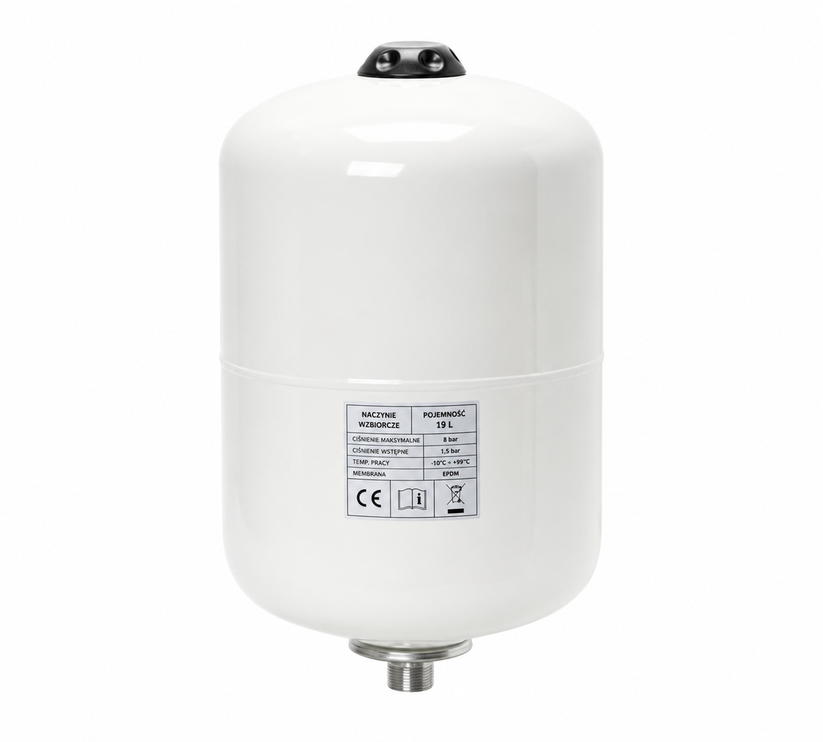 Vas de expansiune pentru apa calda si rece CWU 19 BASIC, 19 L, 10 bar, racord 3/4", Ibo Dambat IB246200