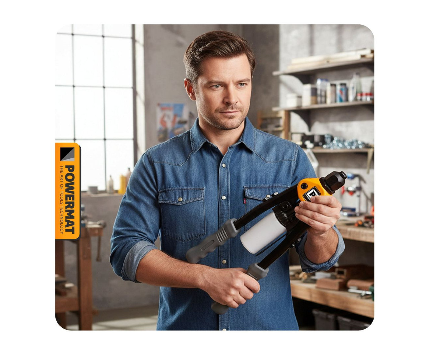 Cleste nituire PM-NIR-320T, 320 mm, 3.2-6.4 mm, Powermat PM1451