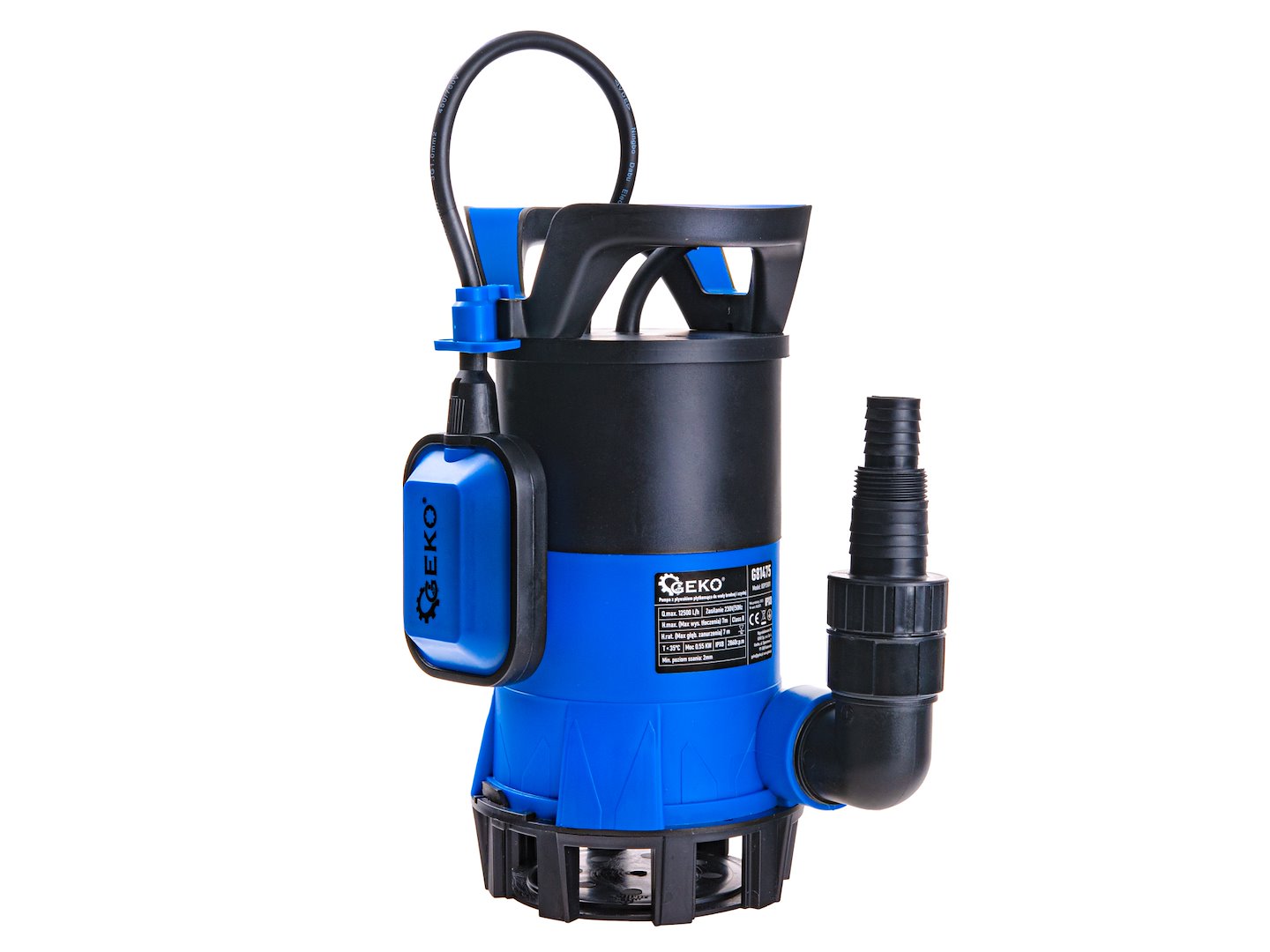 Pompa submersibila 3 in 1 cu plutitor, 550 W, 12500 l / h, Geko G81475