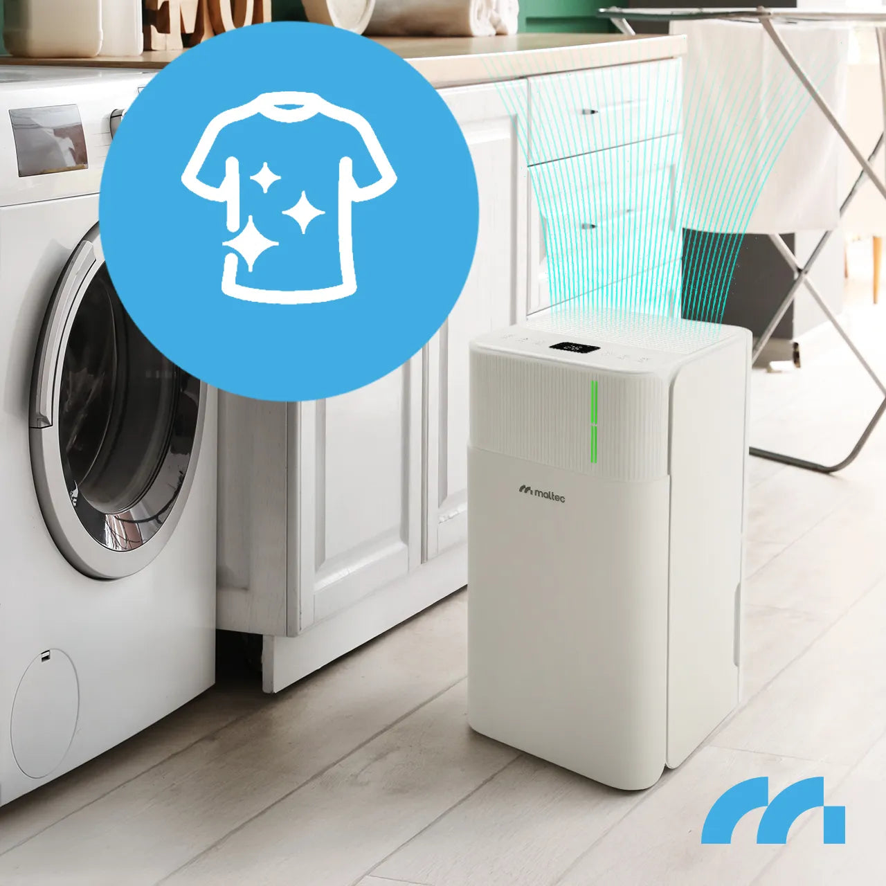 Dezumidificator cu temporizator si Wi-Fi DH-12300, capacitate rezervor 2 l, 200 W, MalTec 113398