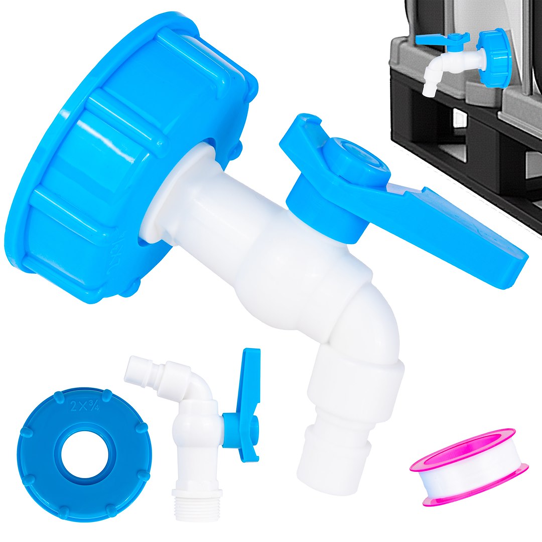 Robinet IBC S60 x 6 cu filet 3 / 4" pentru containere Mauser, Geko G70193