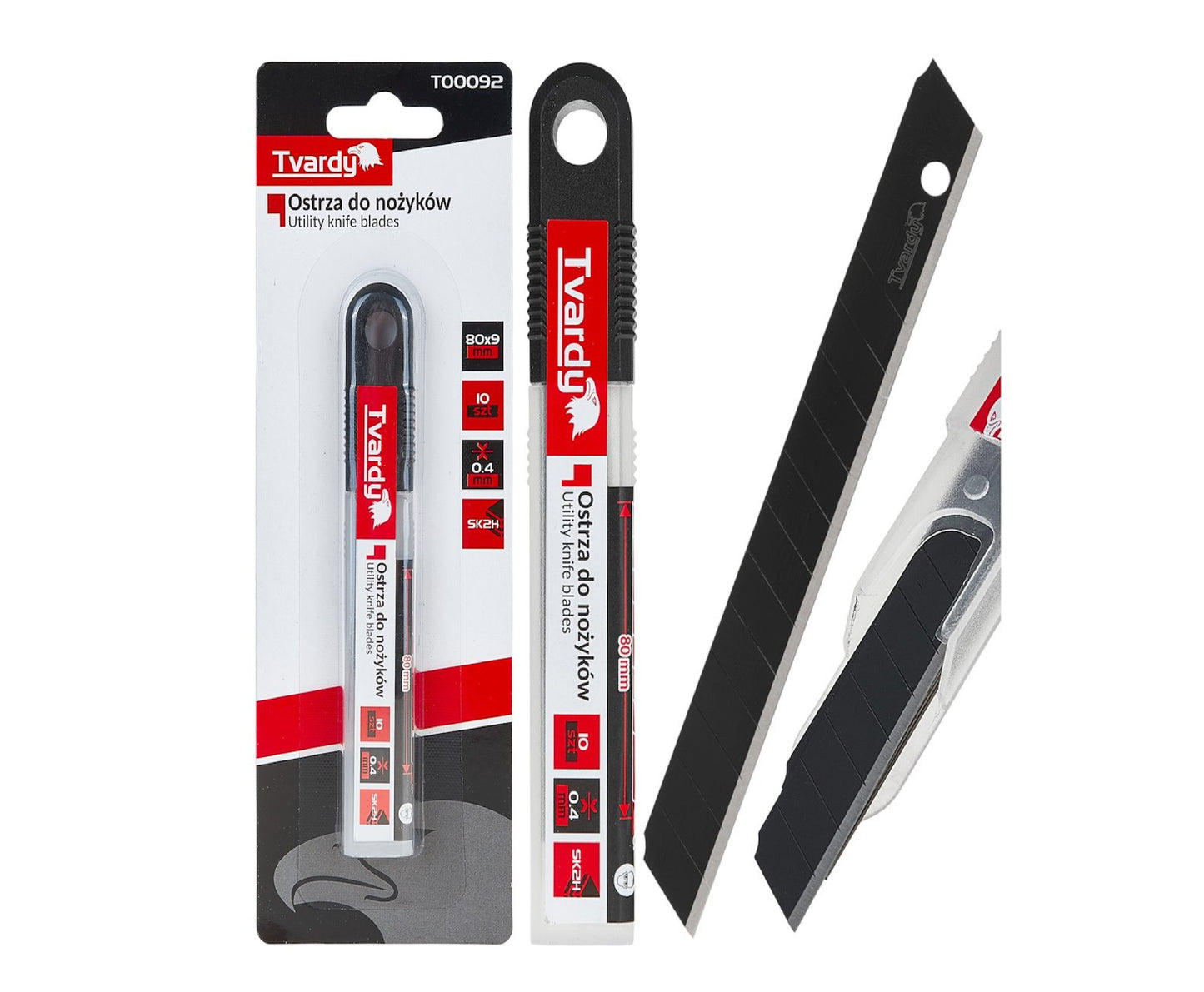 Set lame cutter, 80x9x0.4mm SK2H, 10 bucati, Tvardy T00092