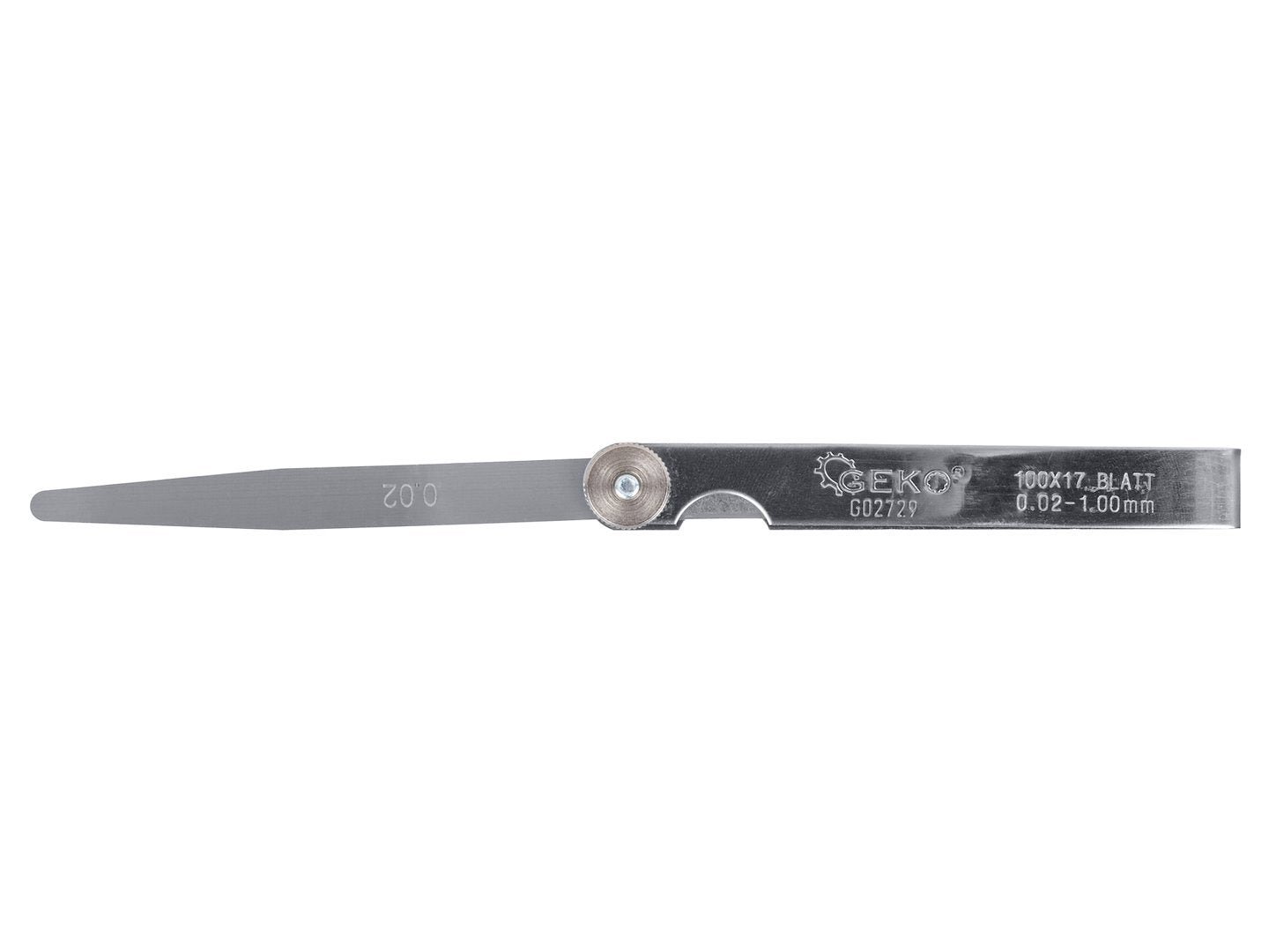 Set lere grosime, 0,02-1 mm, 17 bucati, Geko G02729