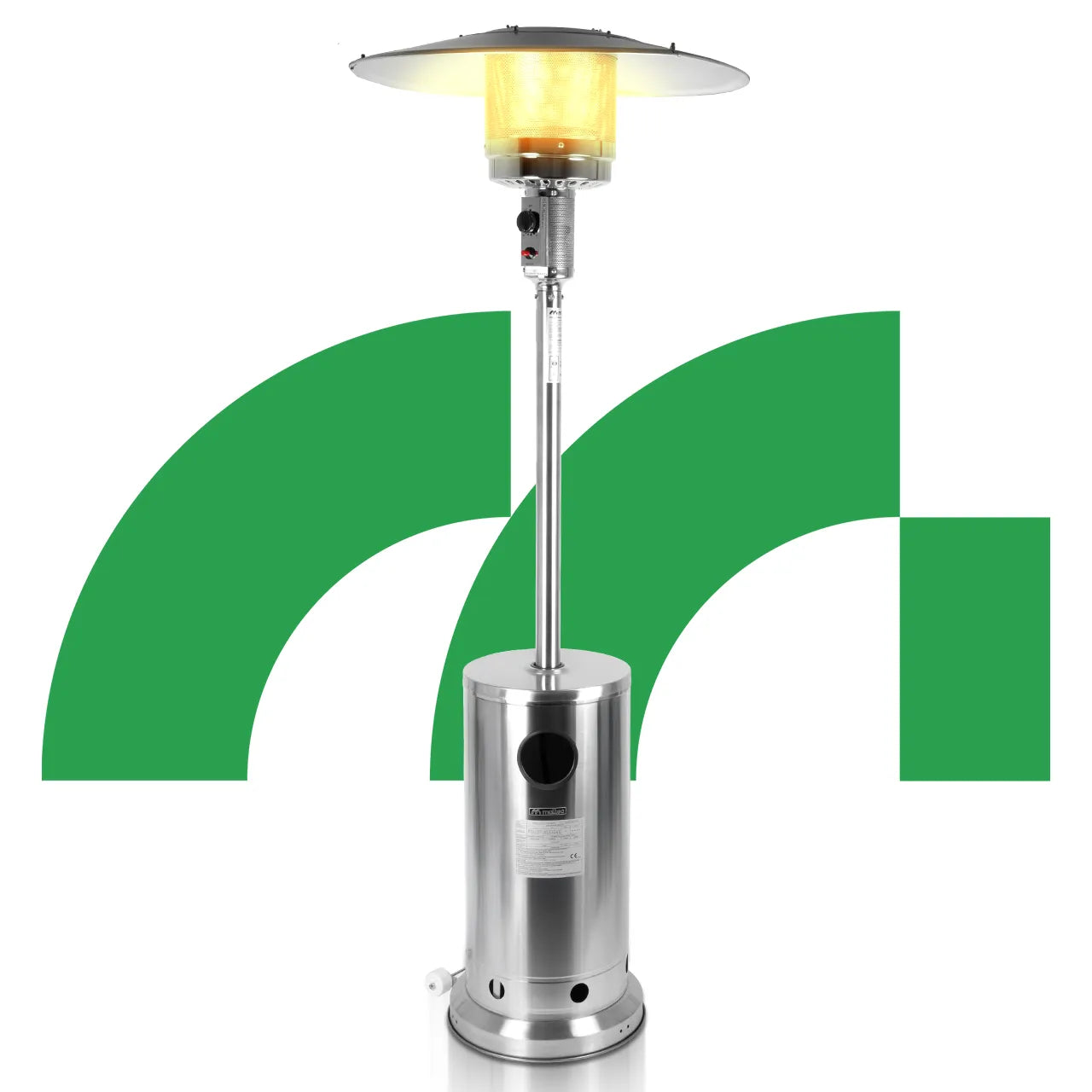 Incalzitor de terasa pe gaz Zone GH155-SS, 13 kW, MalTec 112767