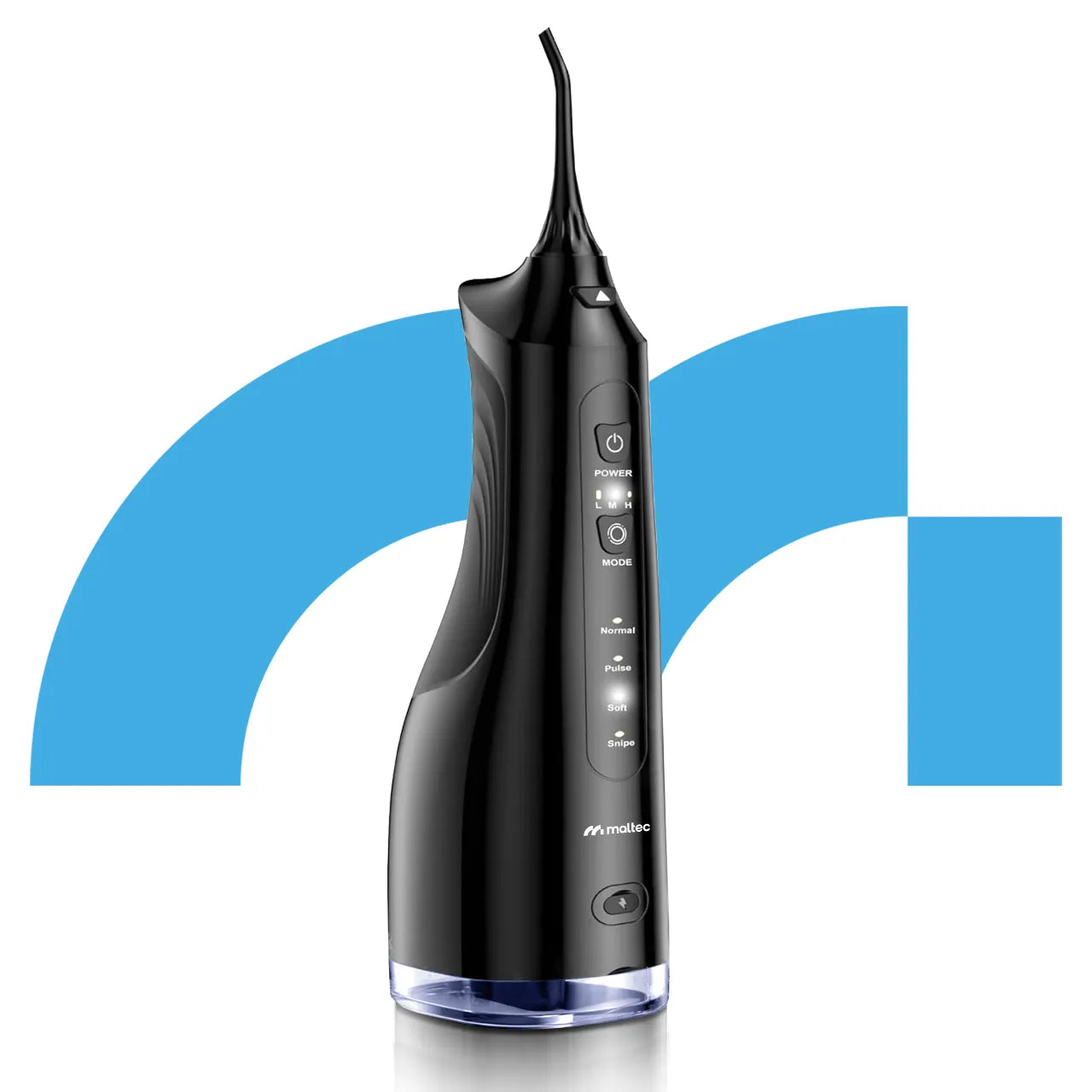 Irigator dentar Toothie X60 cu 6 duze interschimbabile, 4 moduri de functionare, 150 PSI, MalTec 113313