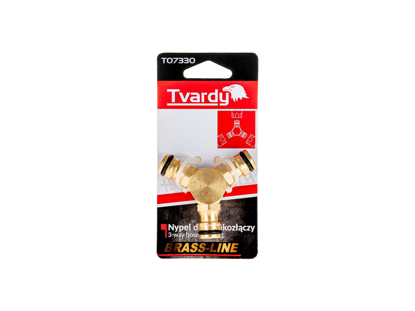 Cuplaj rapid furtun cu 3 cai Brass Line, Tvardy T07330