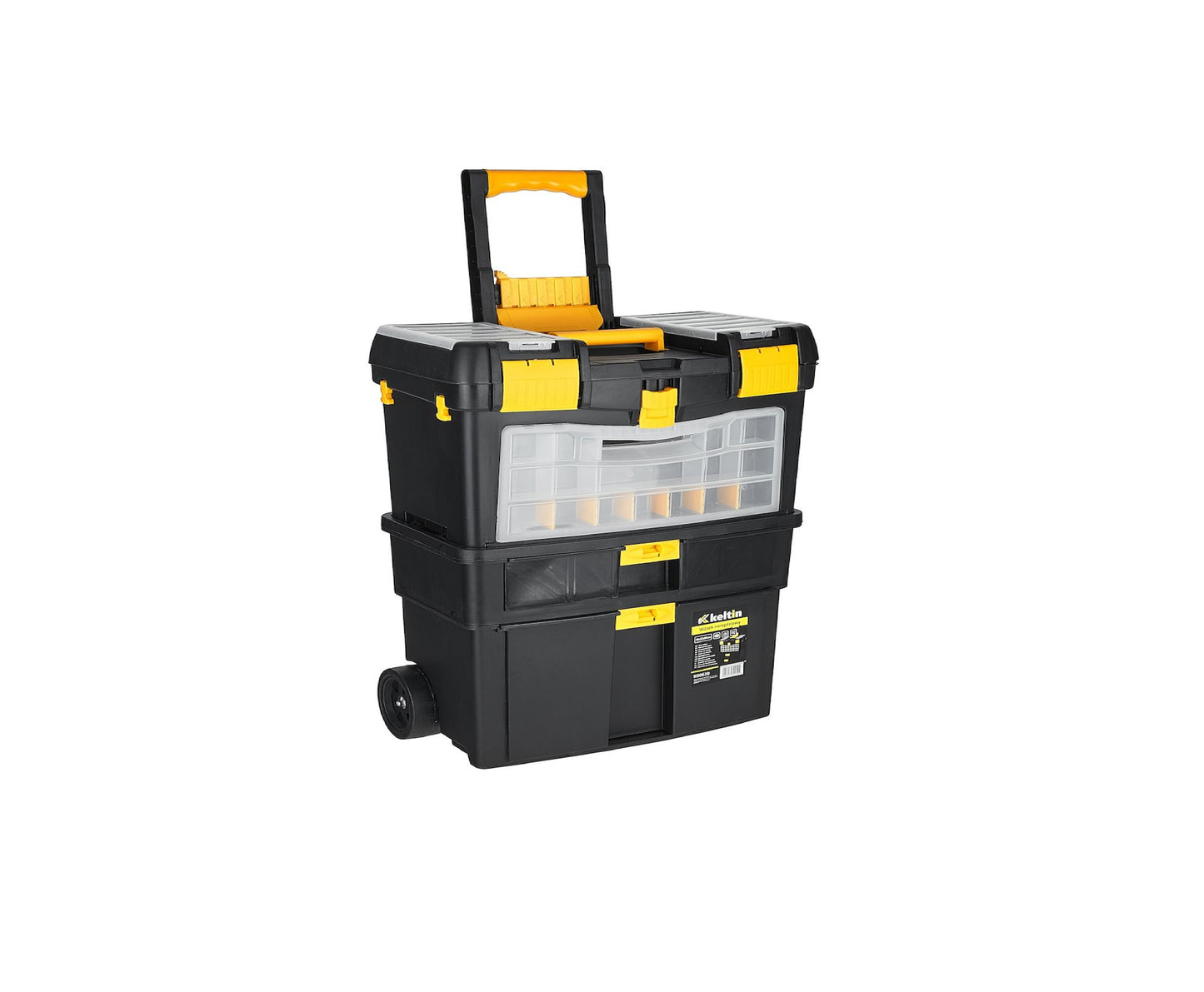 Carucior pentru scule cu organizator detasabil din plastic, Keltin K00620