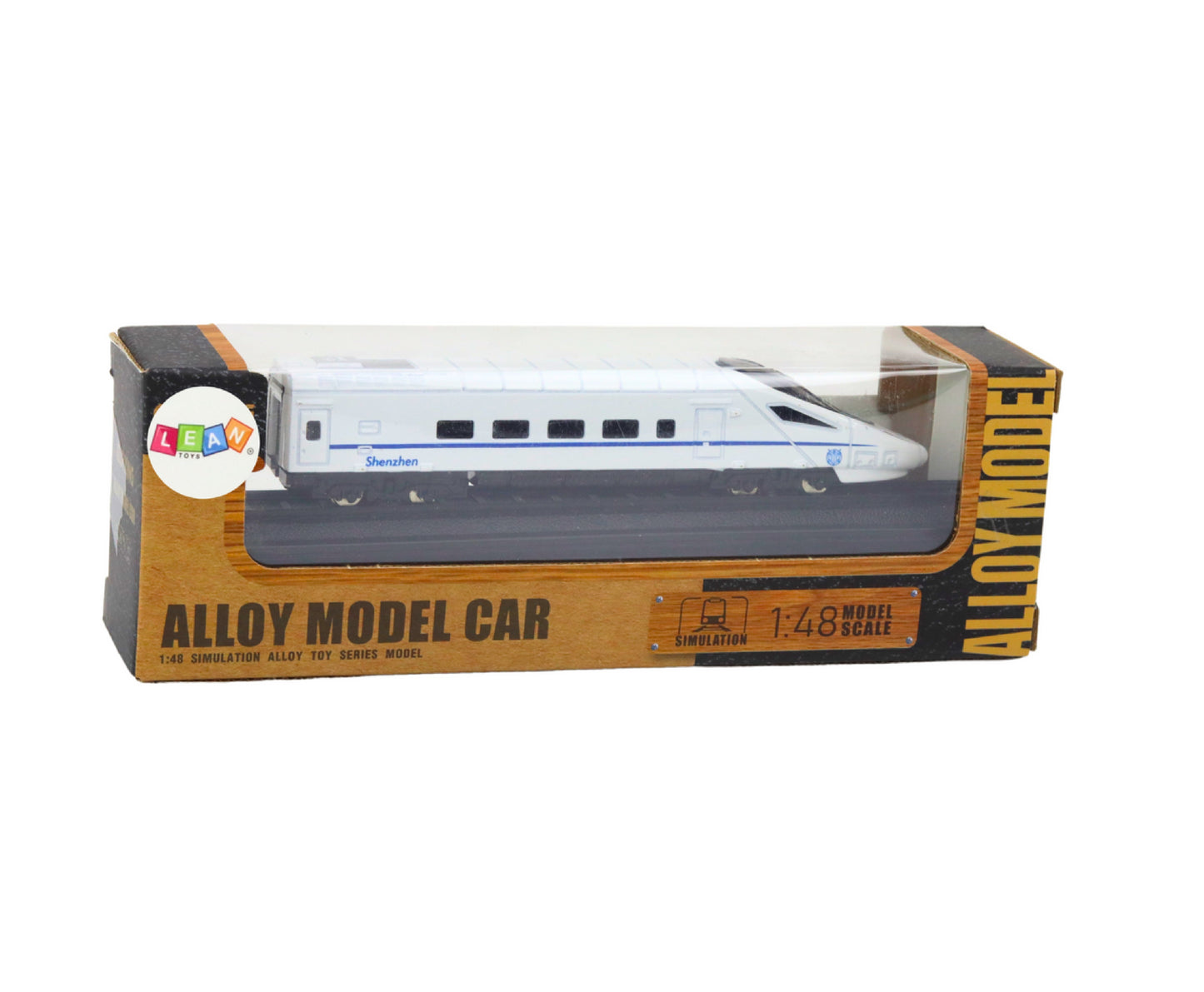 Trenulet de jucarie de metal 1:48, alb, Lean 18921