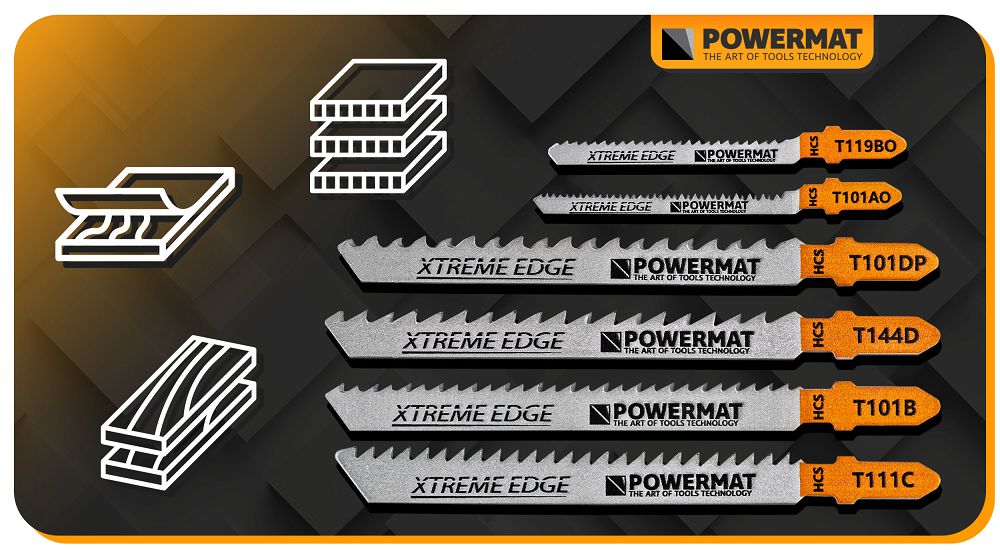 Set lame pentru fierastrau sabie PM-ZBDW-10T, 10 bucati, Powermat PM1372