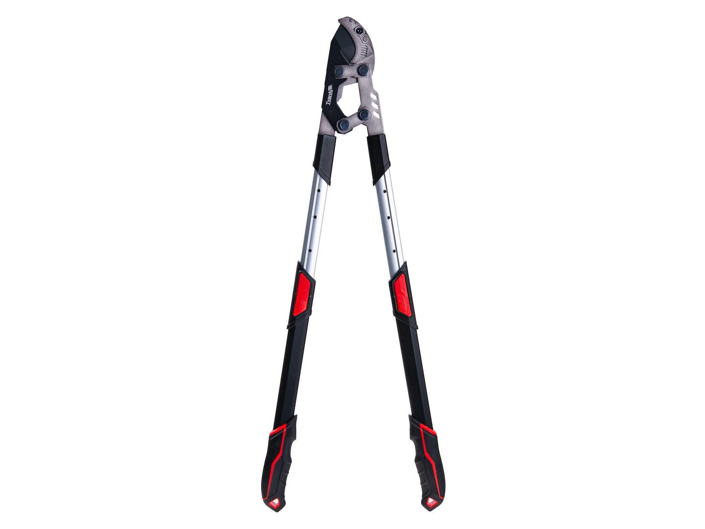 Foarfeca telescopica de gradina cu lama tip nicovala si angrenaj, 730 - 970 mm, 65 Mn, PTFE, Tvardy T07426