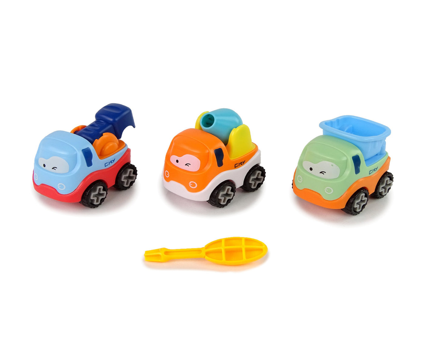 Set 3 masinute de jucarie pentru copii, multicolor, Lean 12718