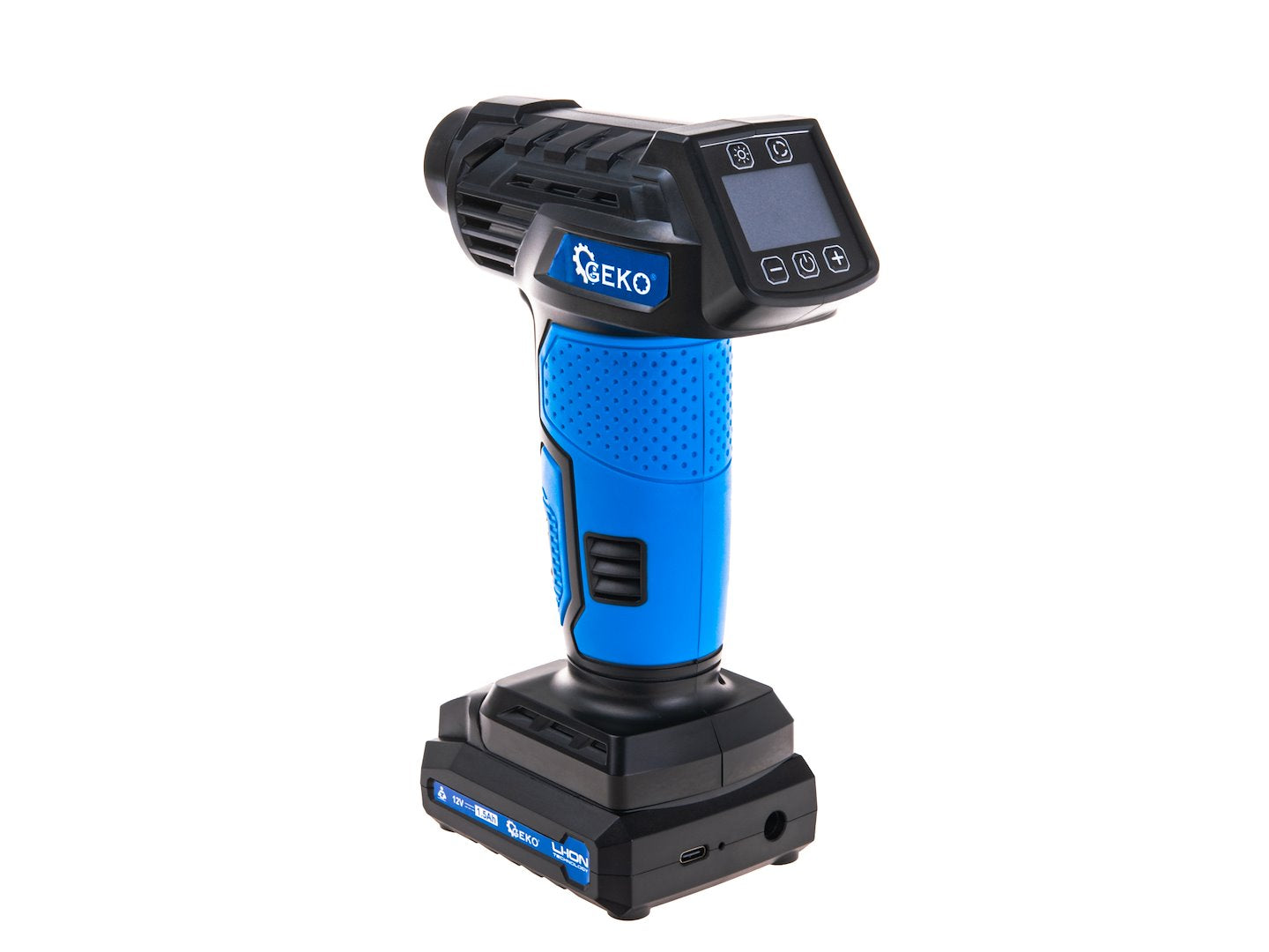 Compresor auto fara fir, 12 V, afisaj LCD, 0.2-10.3 bar, Geko G80649