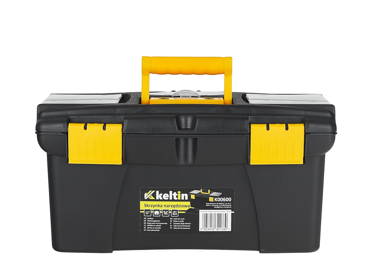 Cutie pentru scule din plastic cu organizatoare, 12", Keltin K00600
