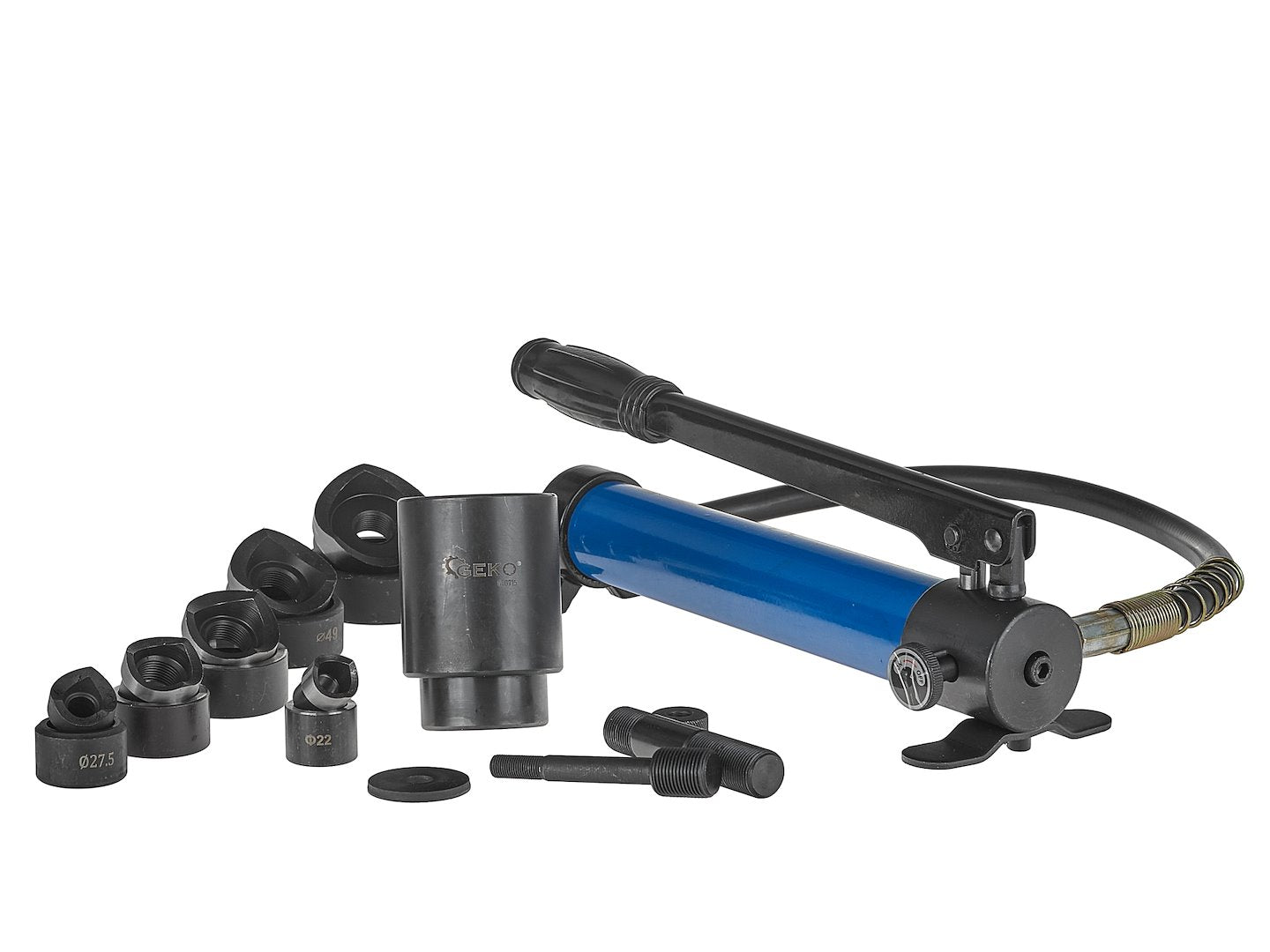 Trusa presa hidraulica de gaurit tabla, 22-60 mm, 10 T, Geko G00915