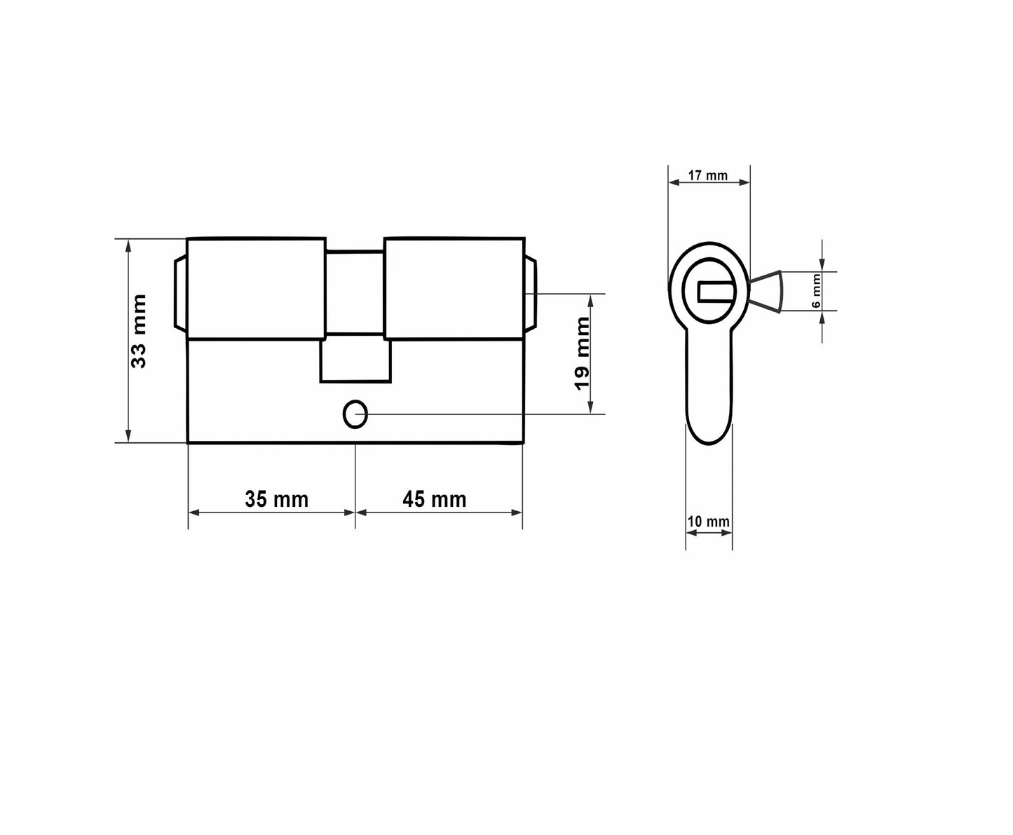 Butuc aluminiu, 35/45, Keltin K02678