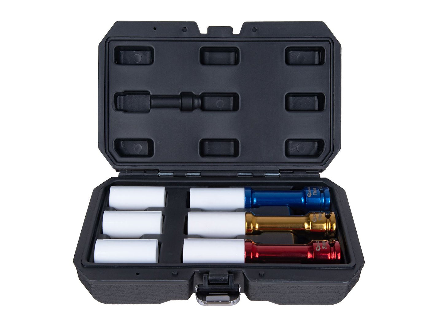 Set 3 chei tubulare de impact pentru jante, 17 mm, 19 mm, 21 mm, Geko G10509