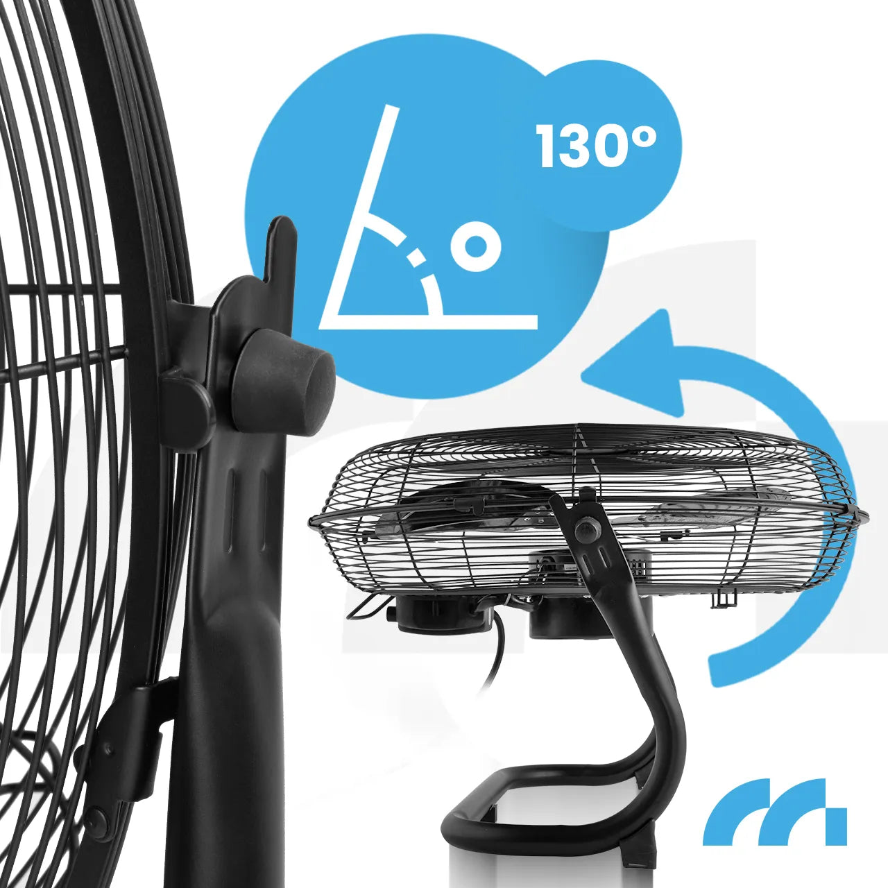 Ventilator de podea W-OC150WT BL, 45 cm, 80 W, MalTec 113256