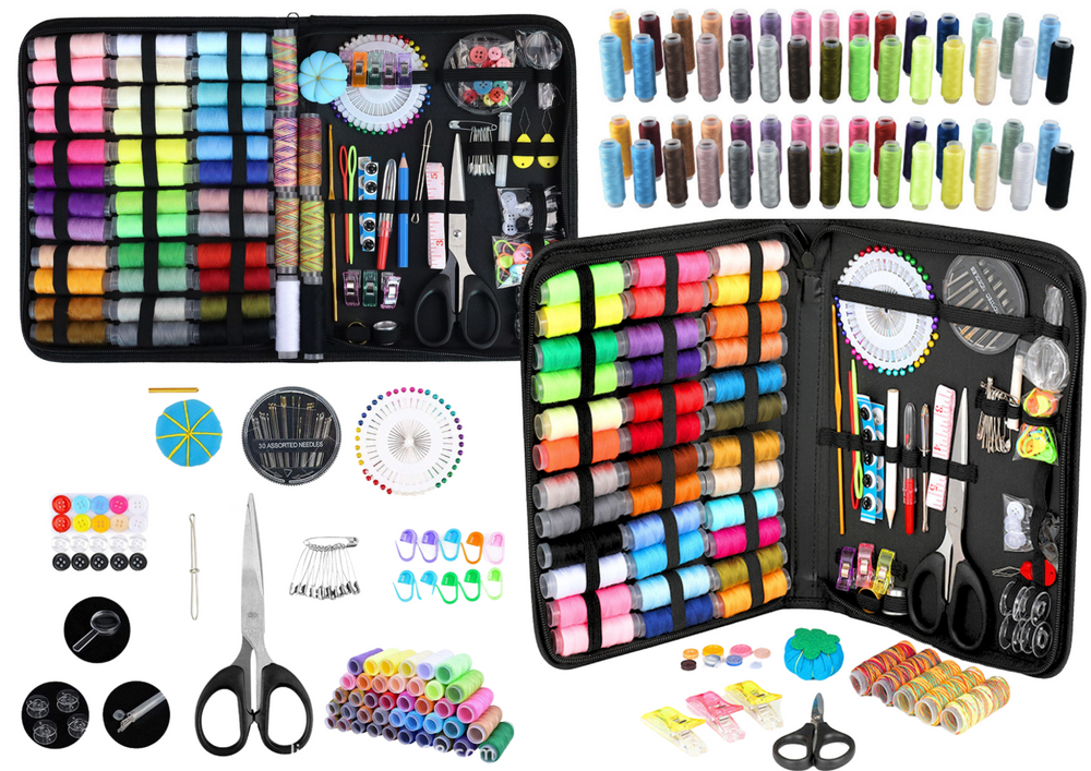 Set de cusut, multicolor, 26 x 20 x 4 cm, 228 piese, Lean 20748