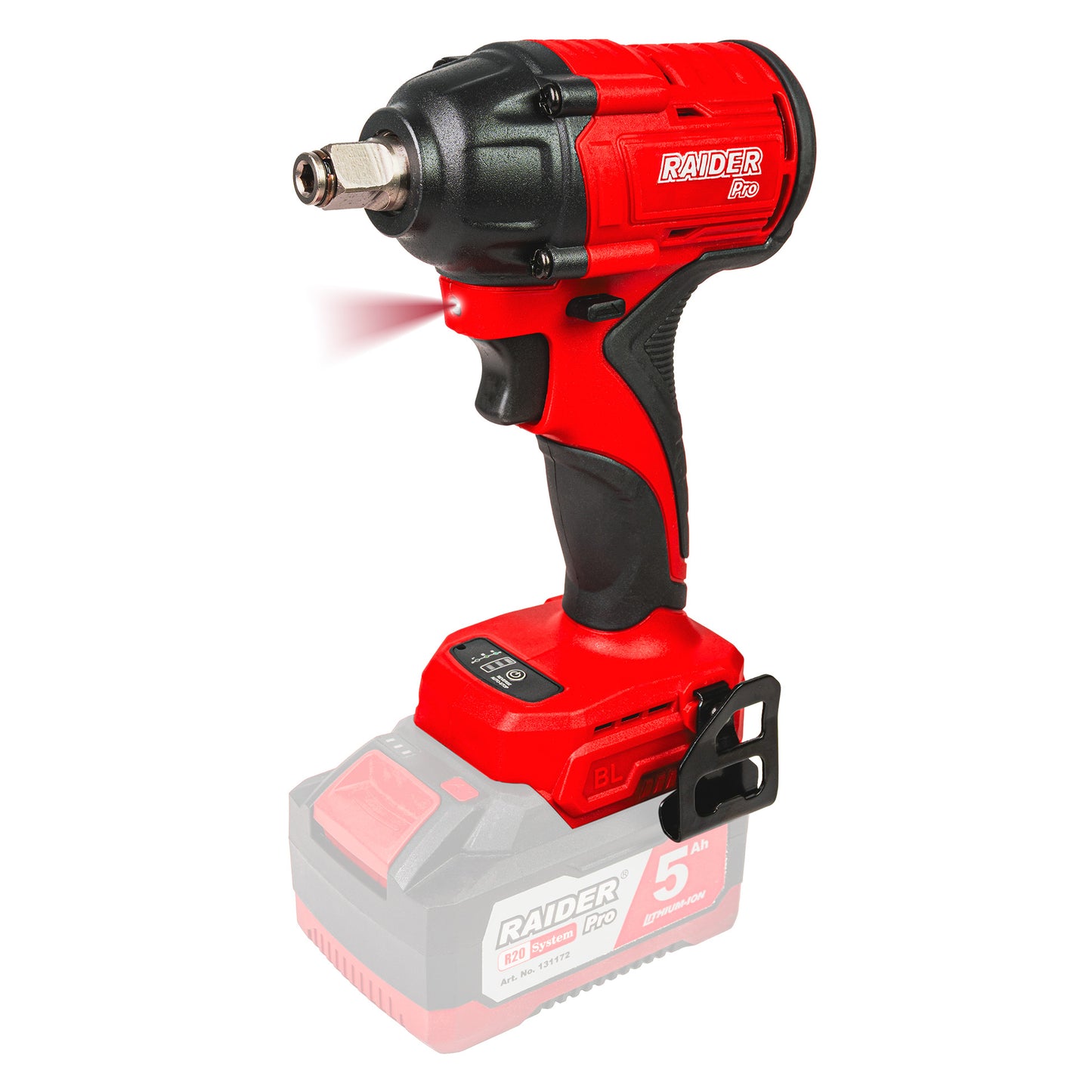 Masina de insurubat cu impact Solo (fara acumulator si incarcator) RDP-28BBIW20, 280 Nm, 1 / 2", Raider 030195