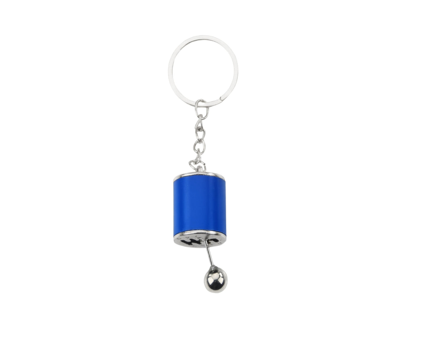 Breloc metalic pentru chei, albastru, 5 x 2.5 cm, albastru, Lean 26207