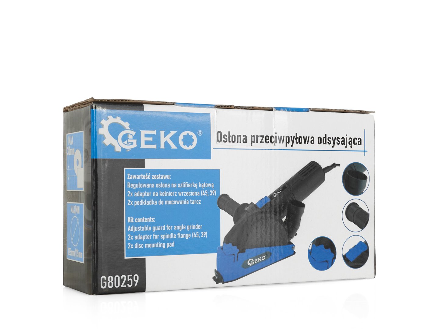 Capac extractie praf pentru polizor, 125 mm / 115 mm, Geko G80259