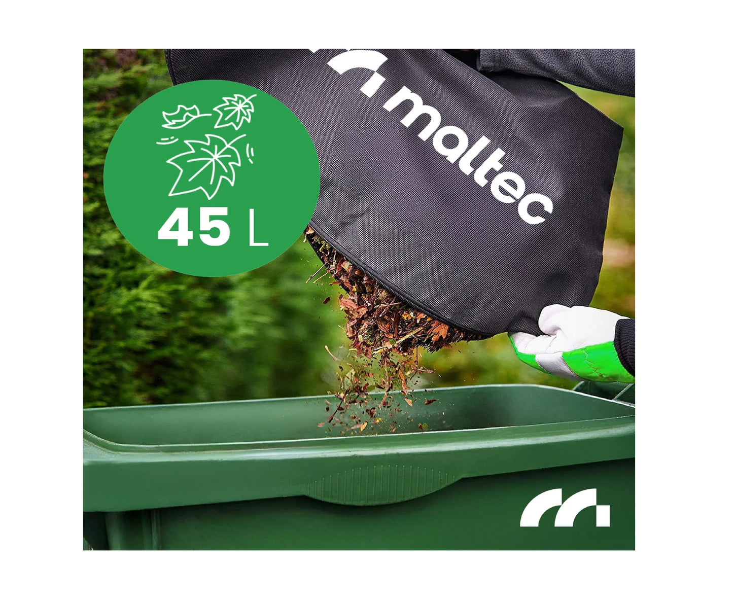 Suflanta de frunze electrica, functie de aspirator si tocator MasterBlow3500, 3500 W, MalTec 113560