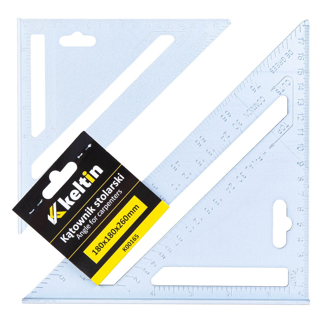 Echer pentru tamplarie si constructii, 180 mm x 180 x 255 mm, Keltin K00165