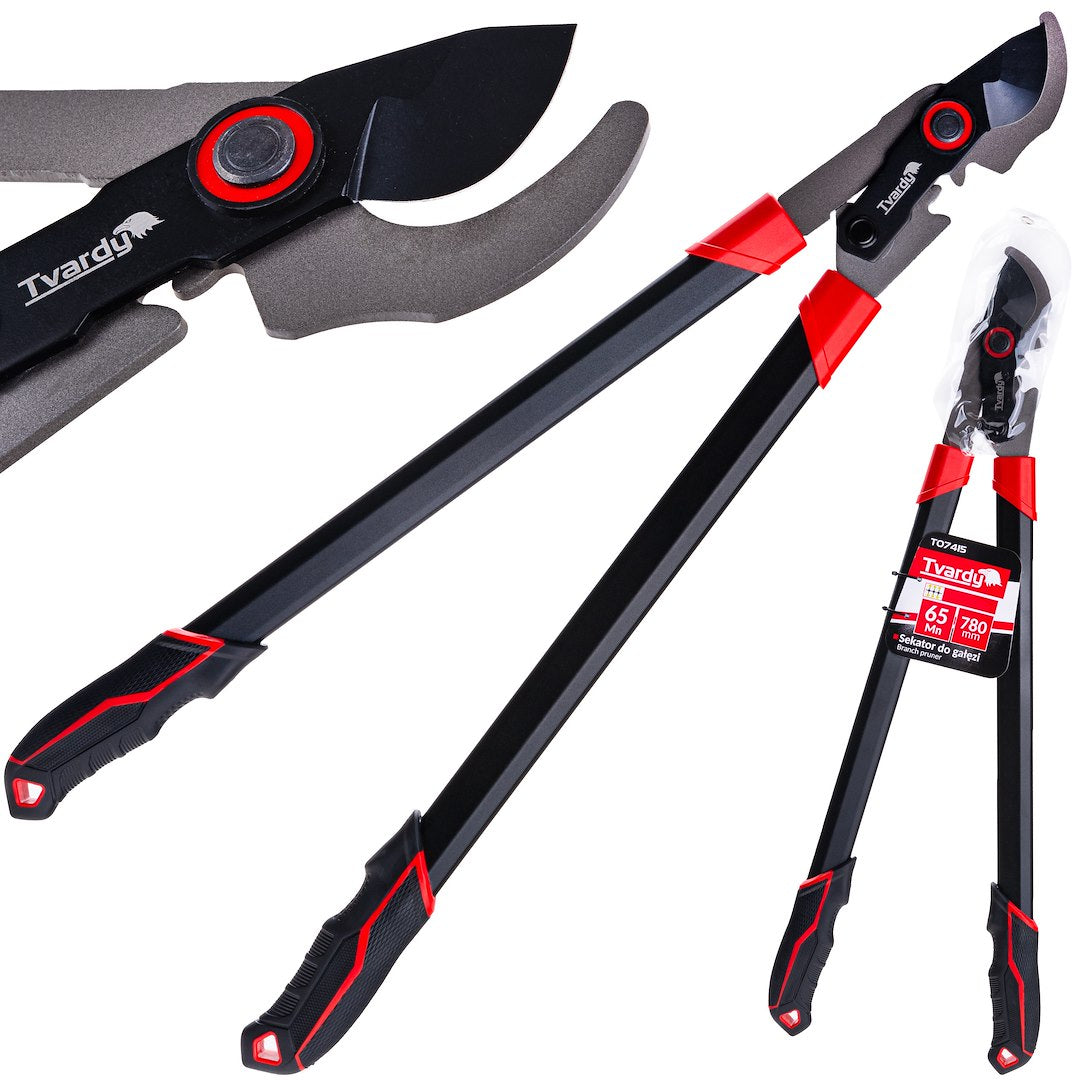 Foarfeca de gradina cu lama bypass PTFE, 780 mm, 65 Mn, Tvardy T07415