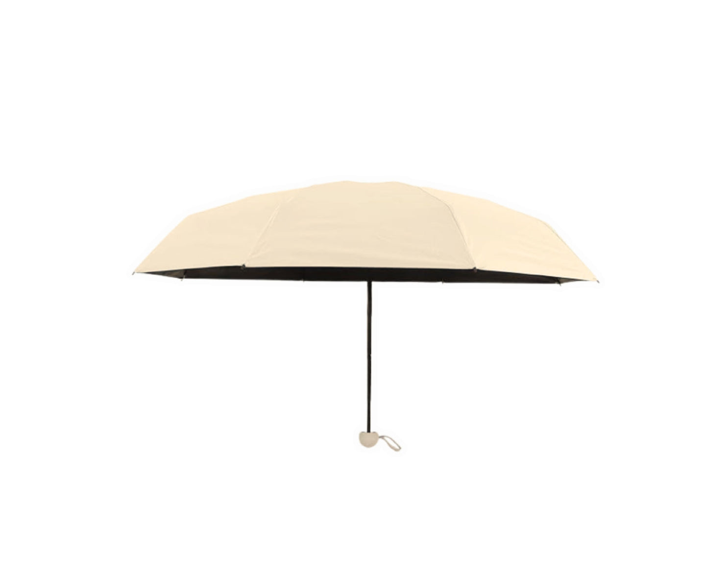 Umbrela pliabila cu protectie UV UPF 50+, 90 cm, husa bej, Lean 27698