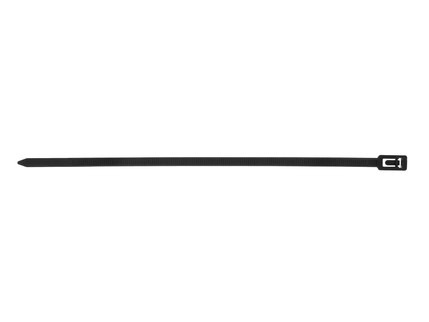 Set legaturi nylon reutilizabile, negru, 4,8x200mm, 100 bucati, Geko G17240