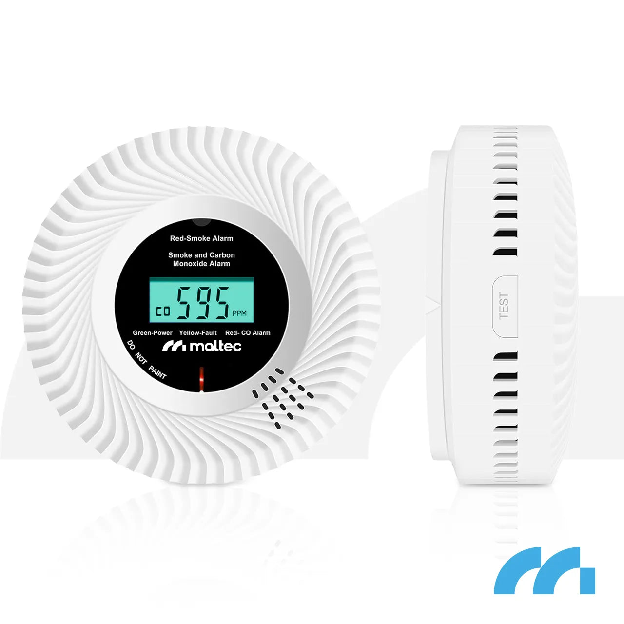 Detector 2 in 1 monoxid de caron si fum SafeSensor5000, afisaj LCD, MalTec 113561